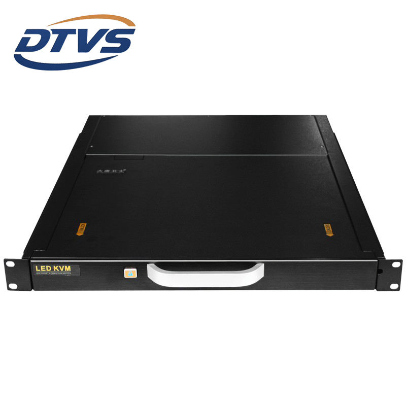 17" LED 8 Port VGA Ethernet Kvm 1u Rackmount LCD Console CAT6