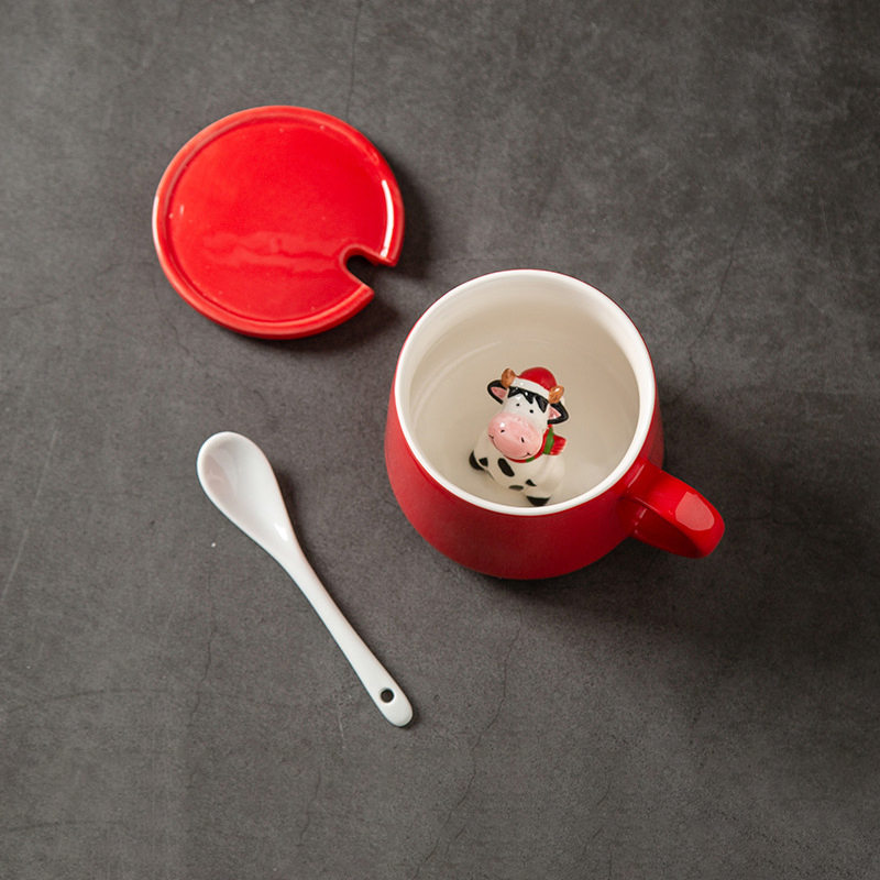 Creative Christmas Cartoon Personality Ceramic Mug