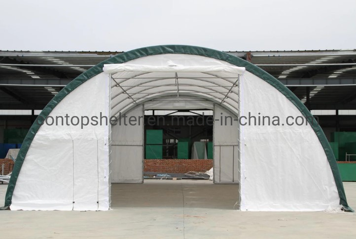 26m Storage Shelter Hot Galvanized Steel Frame Suihe Storage Shelter 20X40FT Container Shelter