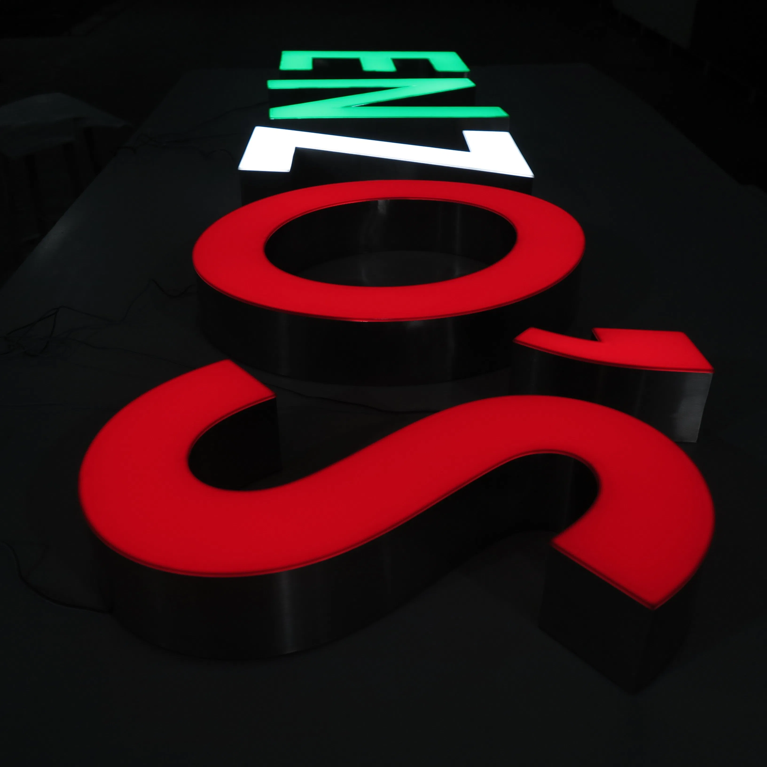 Custom Design Wall Mounted Commercial 3D LED Price Illuminated Signs