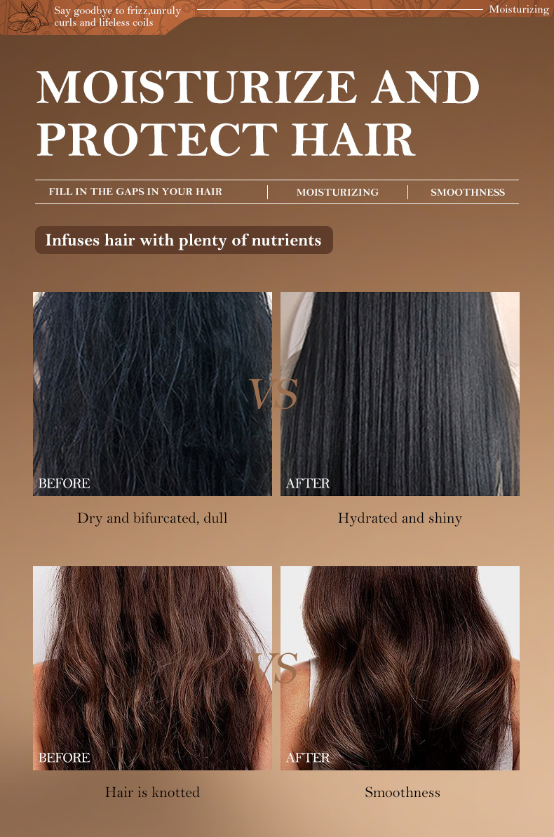 Nourishing Morocco Nut Oil Hair Mask for Frizz Control