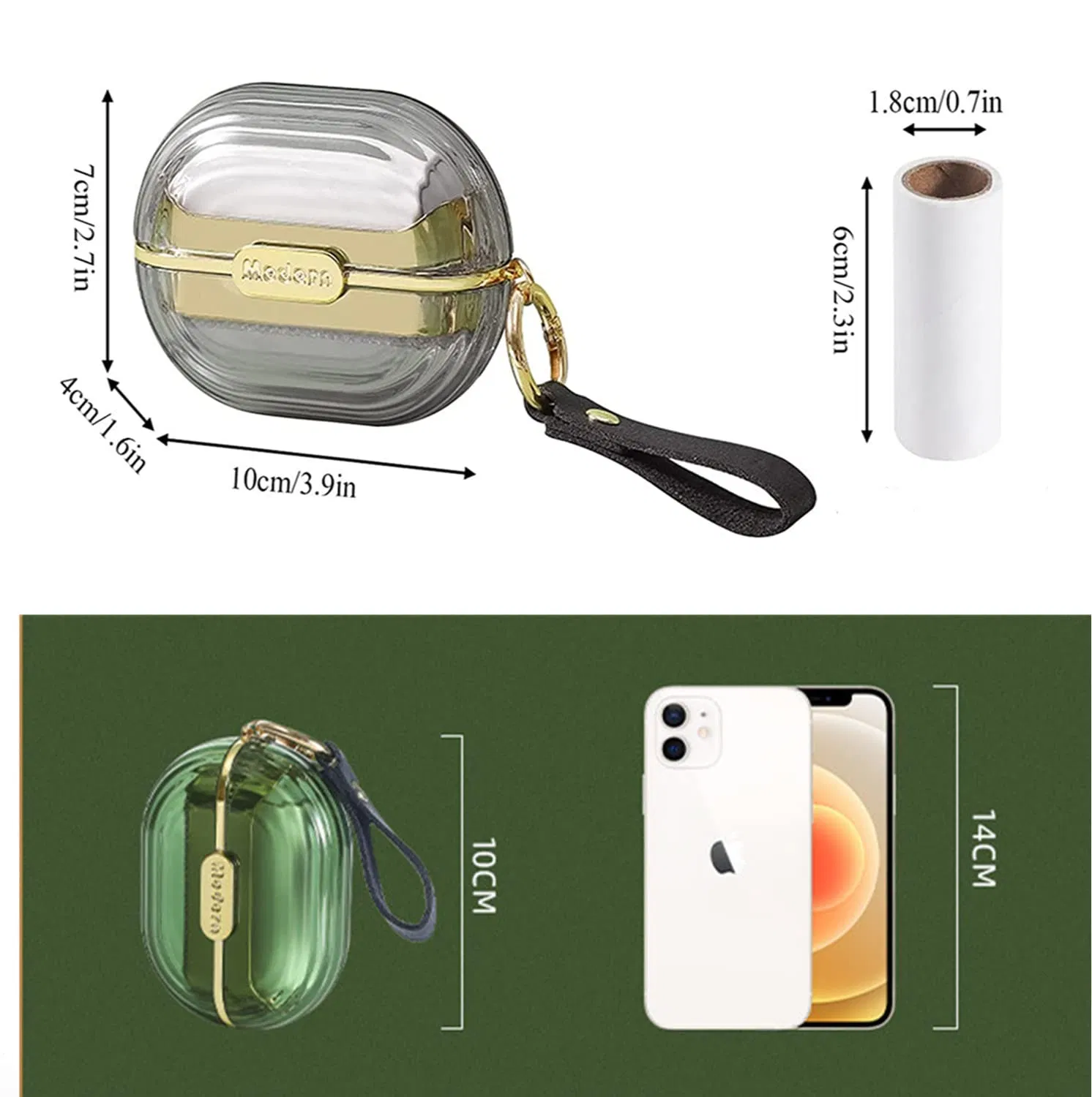 Luxury Reusable Mini Extra Sticky Double-Sided Travel Portable Pet-Hair Remover Lint Roller