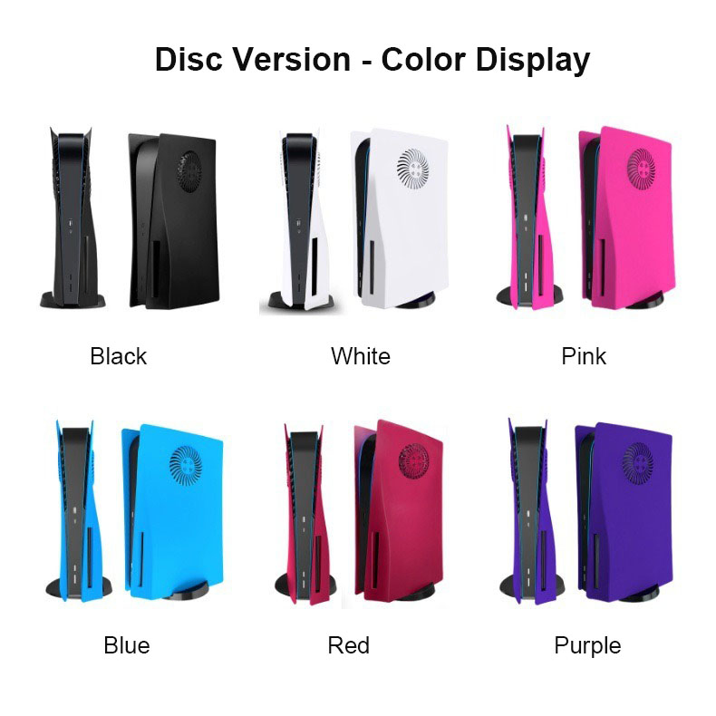 Custom Game Accessories Plastic Faceplate Replacement Cover Panel Plate Shell Cover for PS5 Console Disc Version