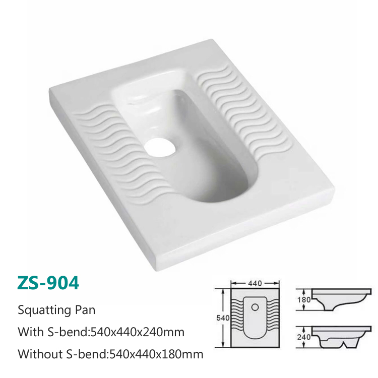 Factory Wholesale Price Bathroom Wc Toilet Ceramic Squatting Toilet Pan