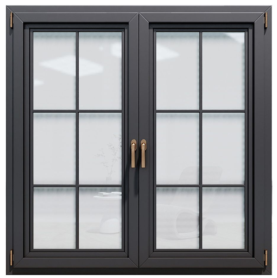 Modern Customdouble Glazed Toughened Glass for Insulation Rain Wind Resistance Aluminium Casement Window