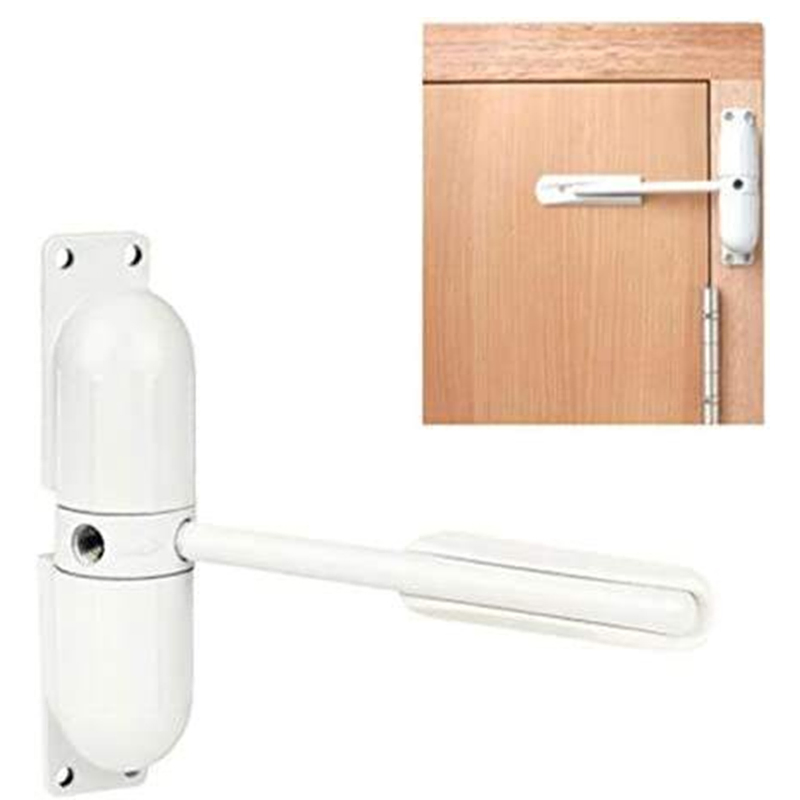 Hot Sales White Door Closer Automatic Safety Spring Door Closer Easy to Install to Convert Hinged Doors to Self Closing White