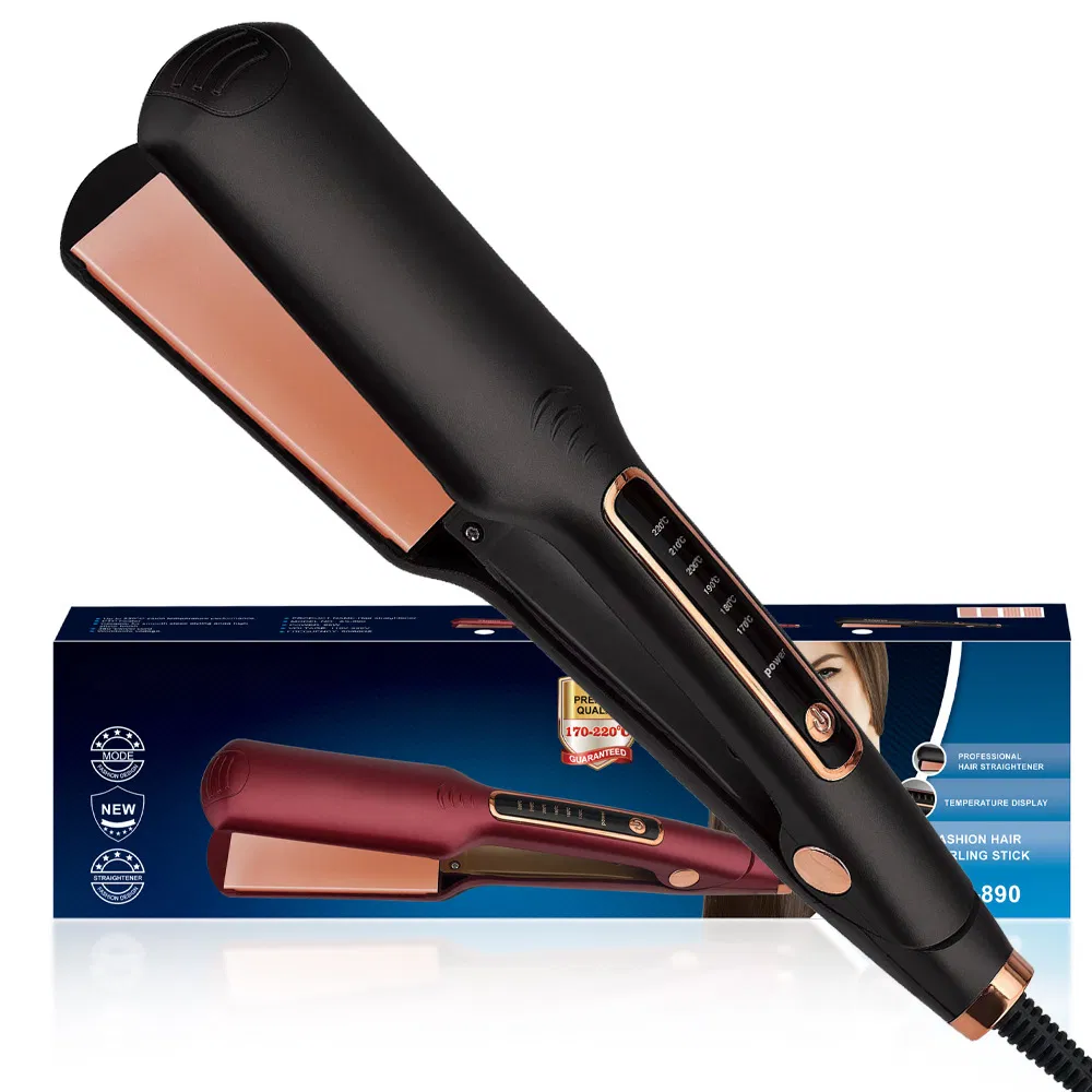 Quick Heat Curling Iron Straightener, Multi-Speed Adjusting Electric Splint, Straight Curling