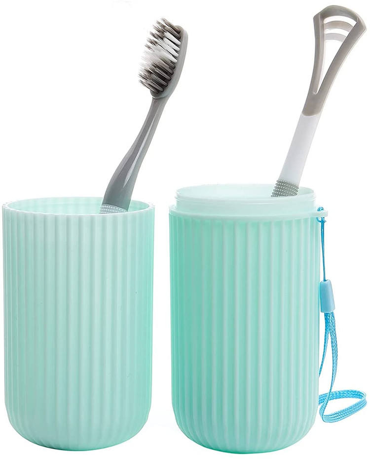 Portable Toothpaste Toothbrush Travel Cup Case Holder for Camping Hiking Hotel