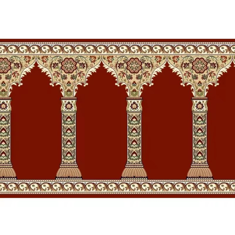 Carpet Factory Wholesale Wilton Polyester Machine Made Muslim Mosque Prayer Floor Rugs