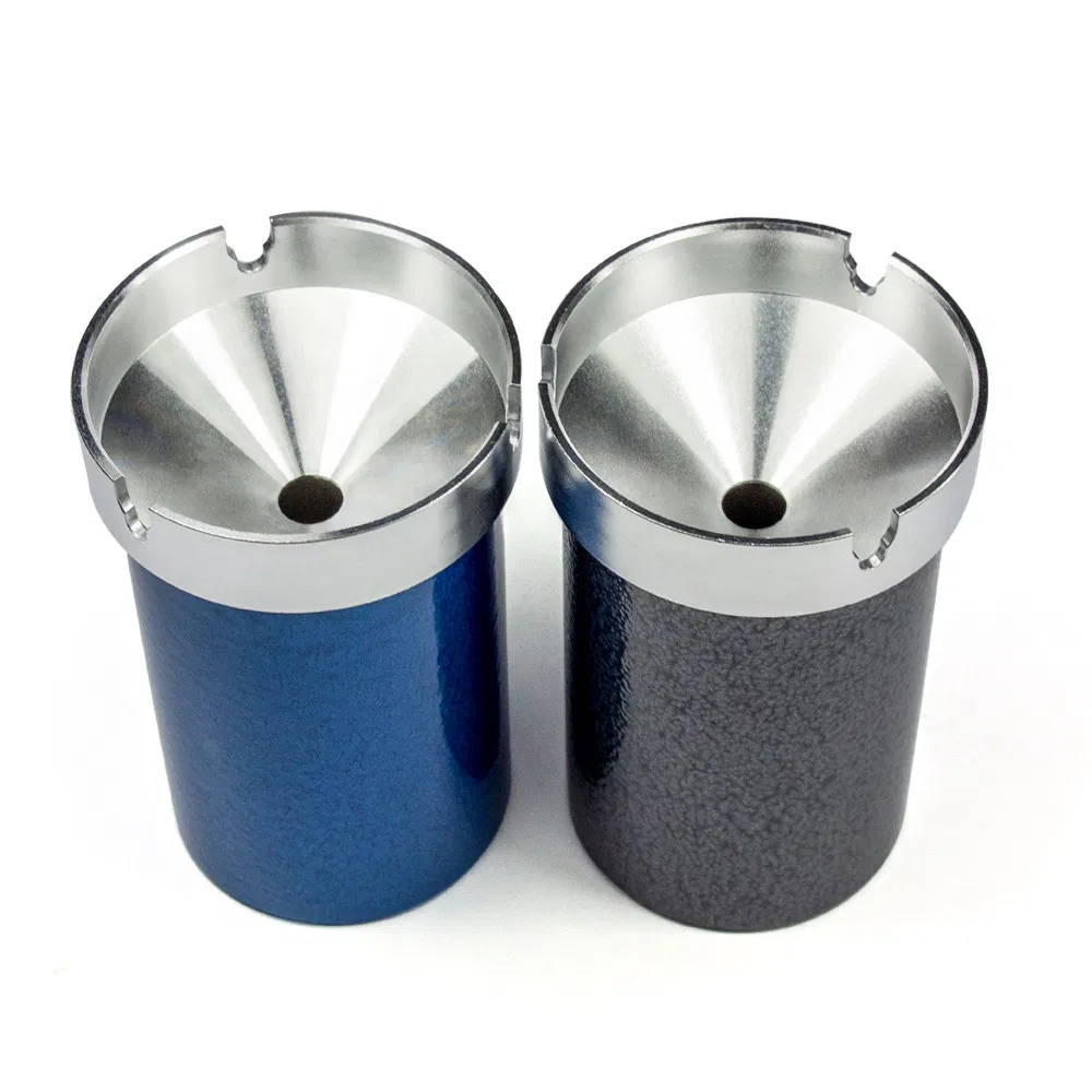 New Portable Car Aluminum Alloy Ashtray with Lid Metal Ashtray Smoking Accessories