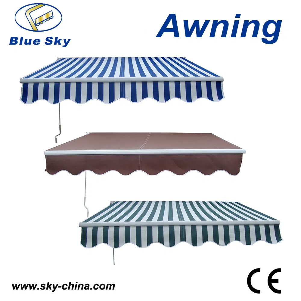 Economic Durable Garden Gazebo Store Door Prefab Remote Control Retractable Awning (B2100)