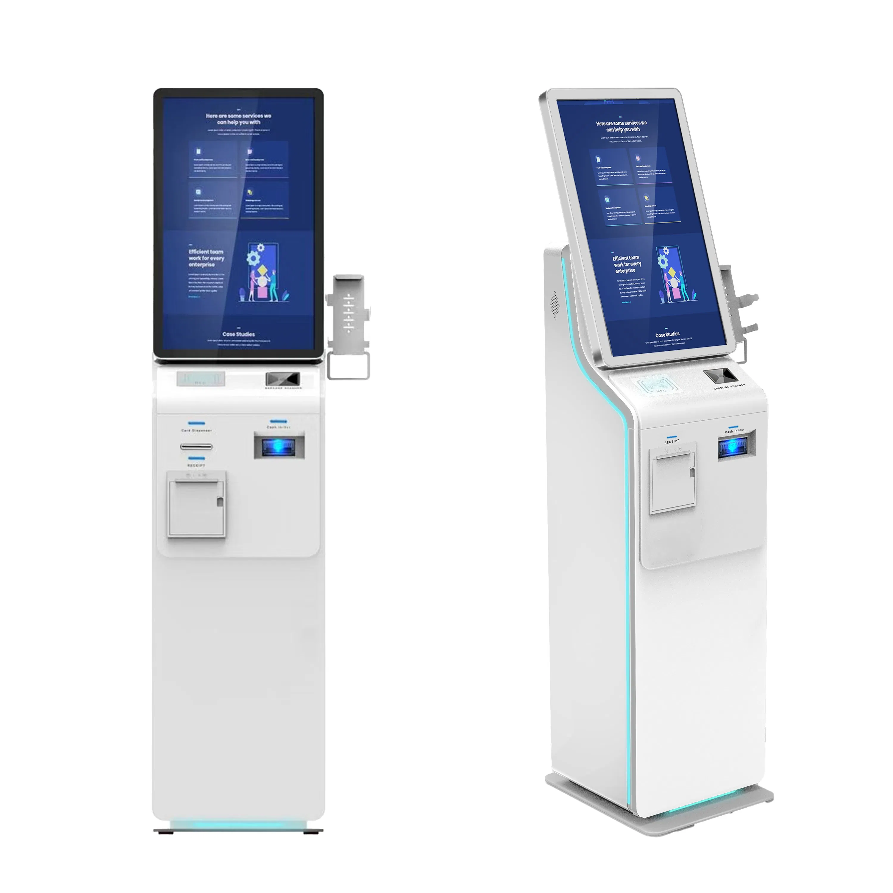 21.5 23.8 27 32 Inch Cash Acceptor Payment Kiosk Self Check in Kiosk Payment Cash Hotel Payment Kiosk Bill Collector