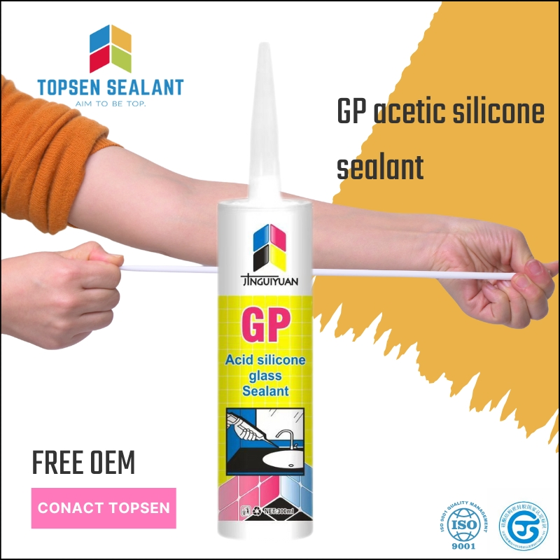 Ceramics Tile Adhesive Glass Transparent Acetic Silicone Sealant