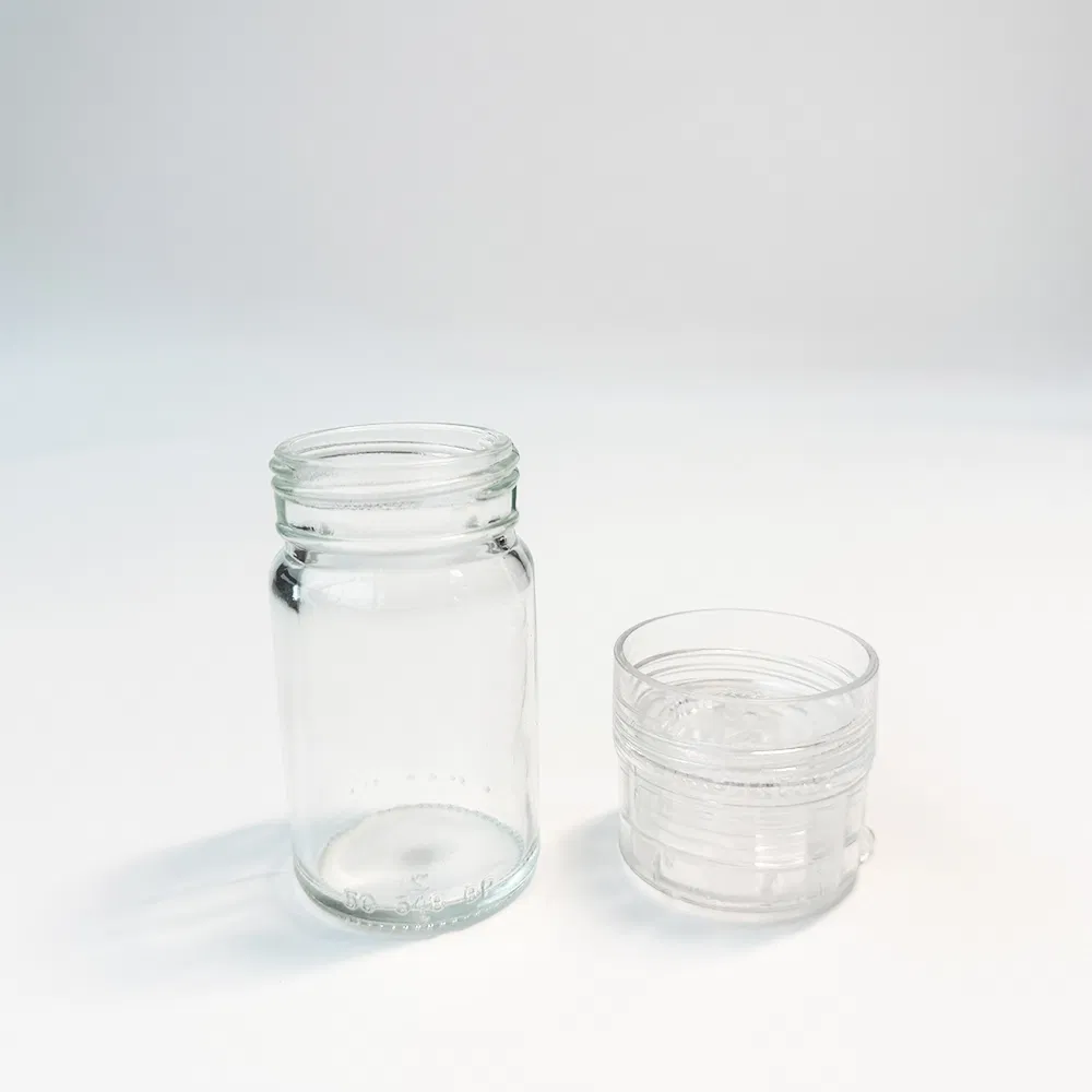 60ml Mill Commercial Glass Salt Pepper Packaging Spice Grinder Bottle with Cap