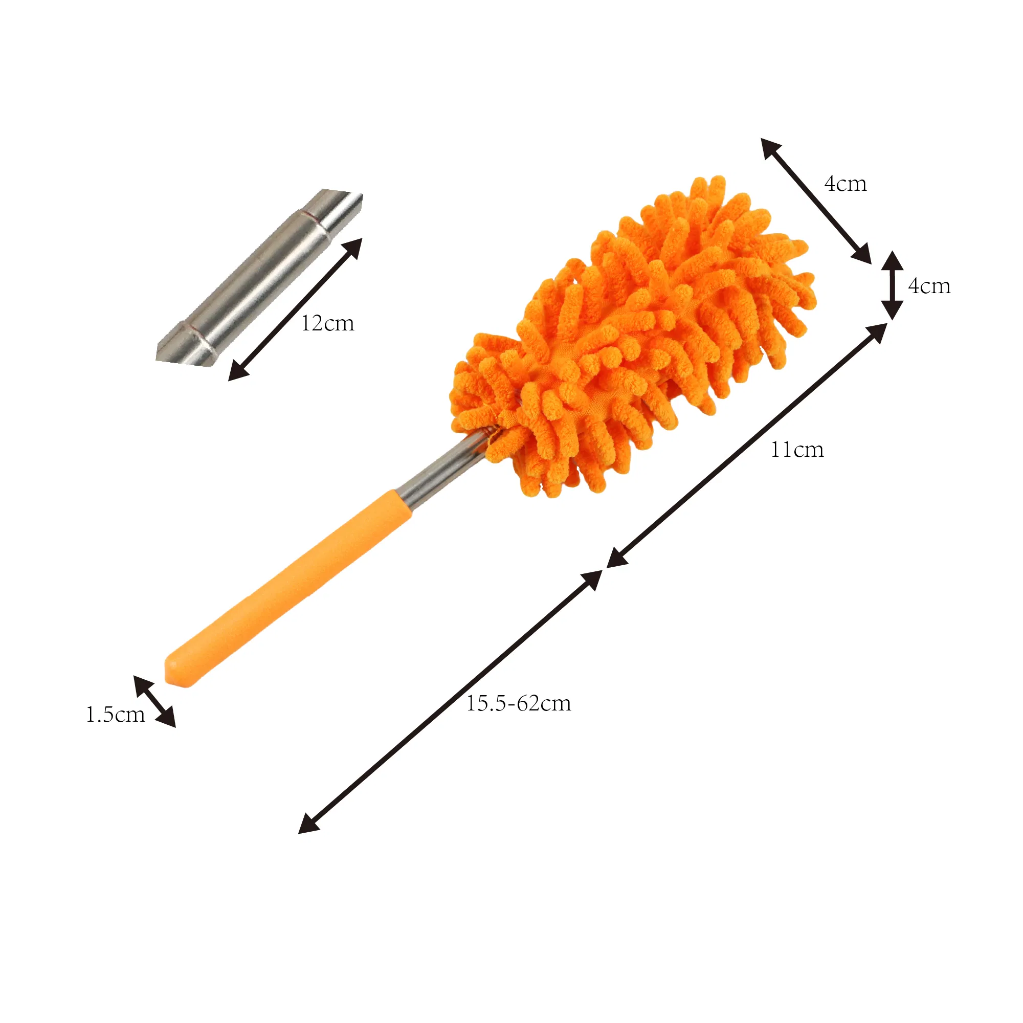 Professional Extendable Feather Designer Dirt Destroyers House Cleaning Microfibre Noodle Duster Telescopic with CE Certificate