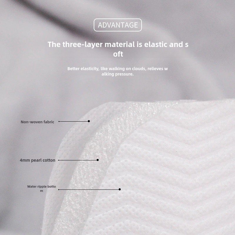 Одноразовые гостевые тапочки, 50 пар, влагостойкие