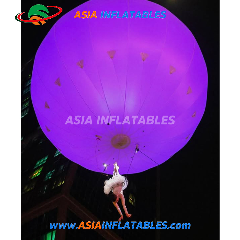 LED Lighting Custom Colorful Helium Inflatable Balloon Aerosphere Aerial Balloon Show Display