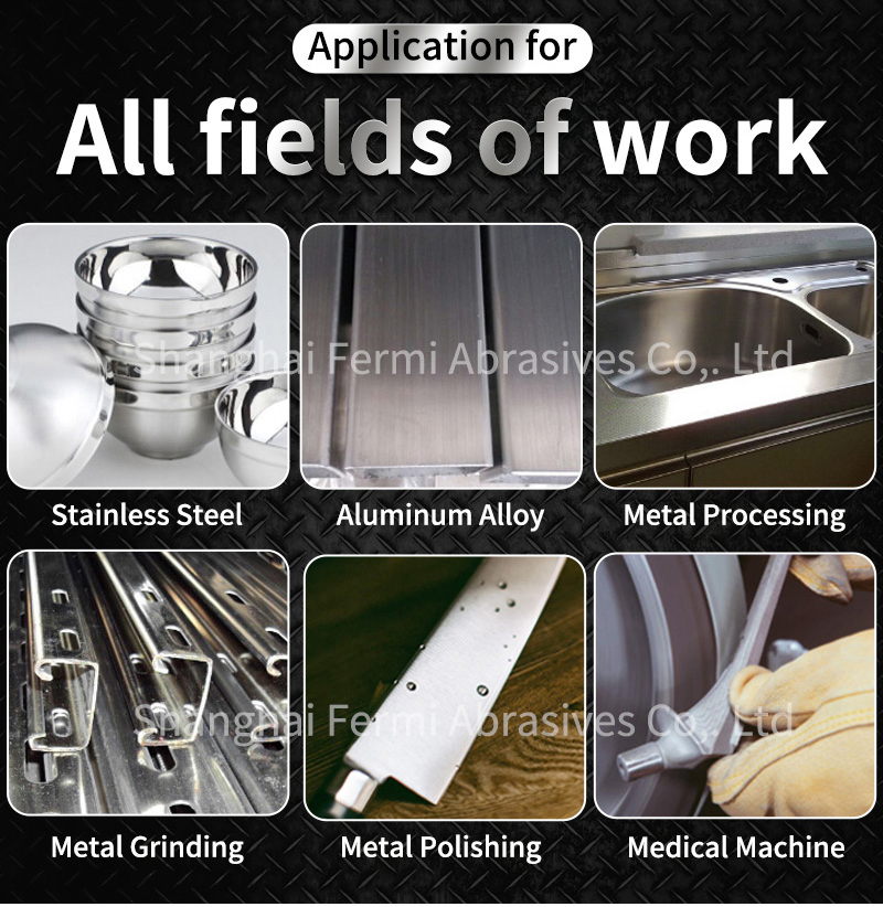 Trizact Abrasive Spiral Band for Stainless Steel Grinding Polishing