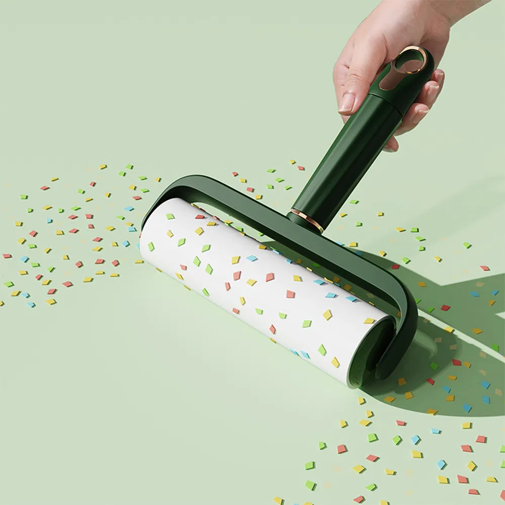 Luxury Colorful Widened Lint Sticking Roller for Clothes & Pet Cleaning