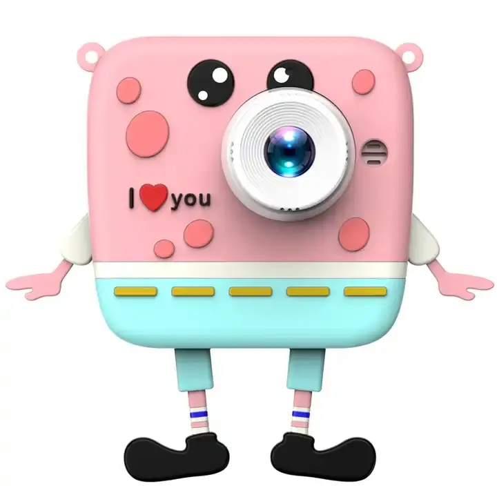 2024 Small Portable Child Cartoon Silicone Protective Case Camera for Mini Kids Camera Toys