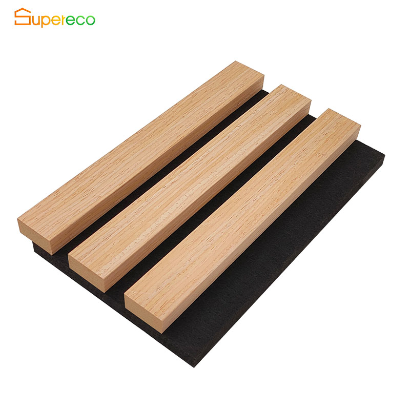 Decoration Wall Panel E1 Grade Flame Retardant Material MDF Pet Wall Acoustic Panel