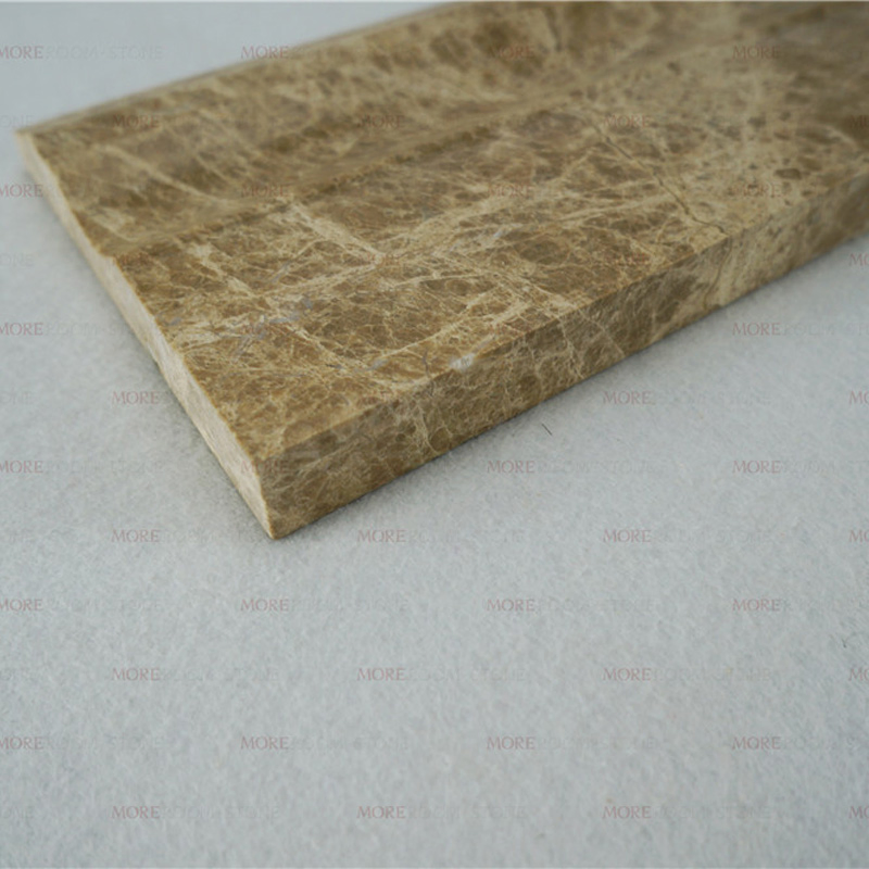 High Hardness Polished Wall Design Light Emperador Marble Molding and Skirting Line