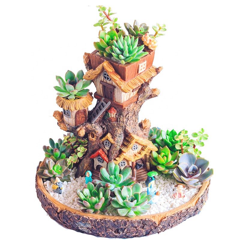 Кашпо смола для цветов суккулентов