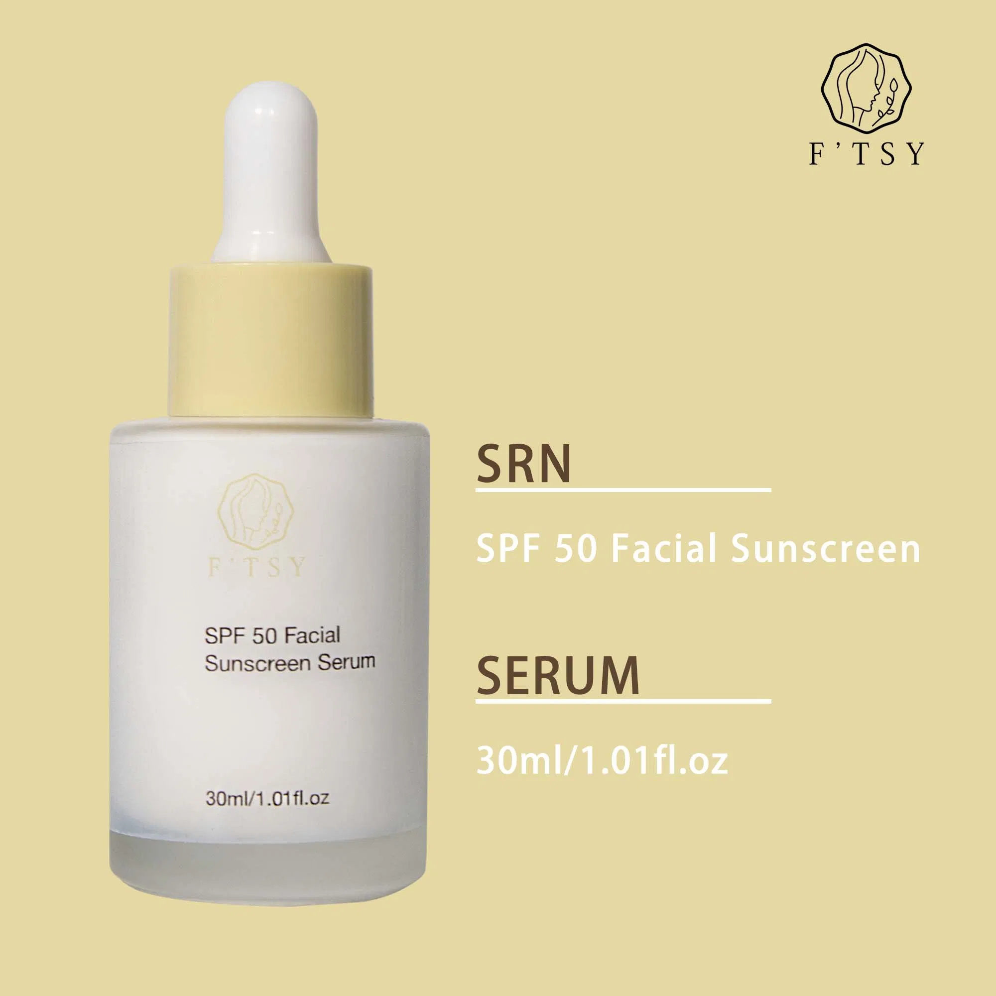 Private Label Skin Care SPF50 Hydrating Sunscreen Serum