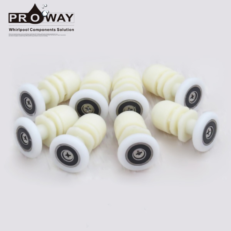 Proway Sliding Shower Window Plastic Roller, Bathroom Glass Door Wheel, Shower Door Pulley