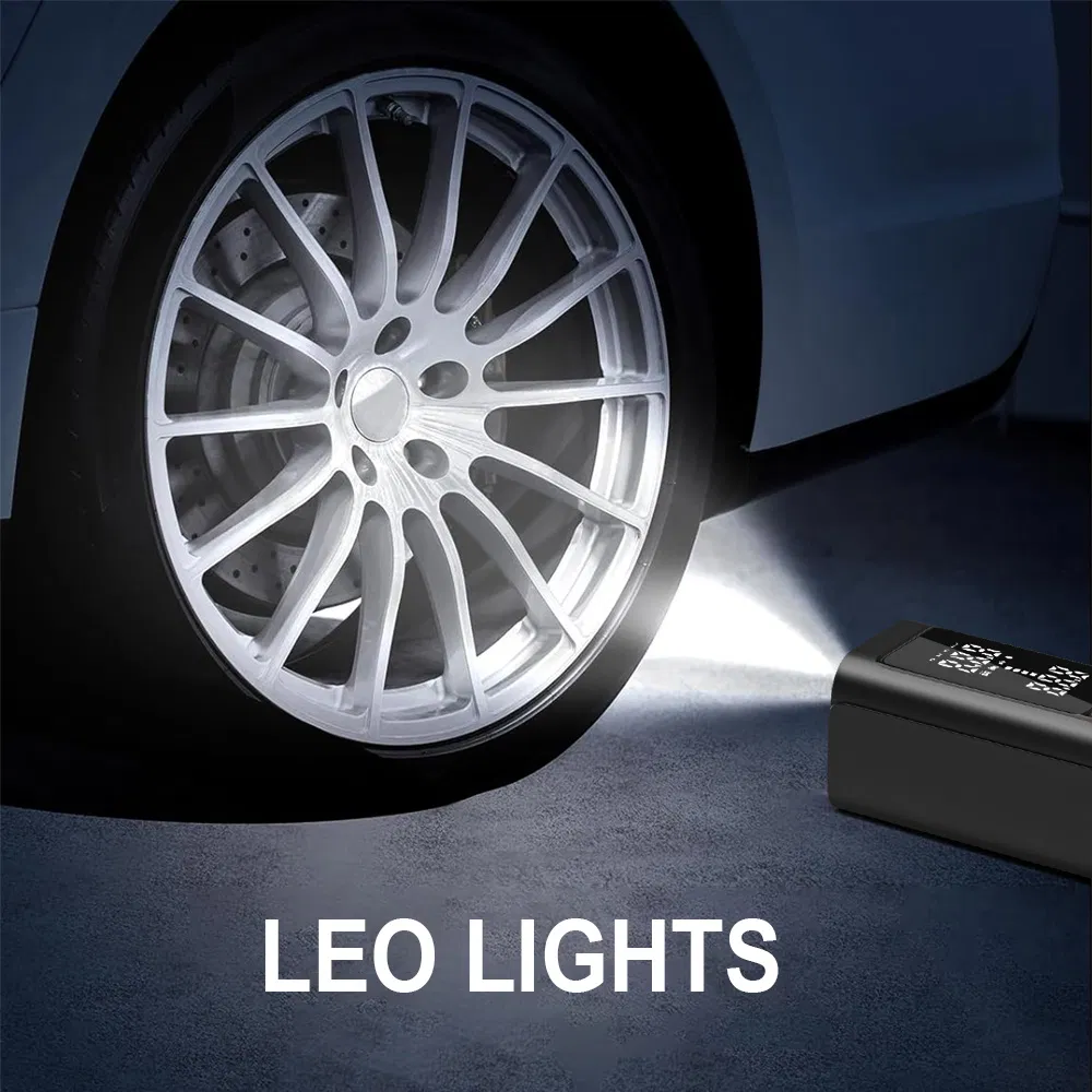 Electric Air Pump Quick Inflation for Car, Motorcycle, Bicycle Tires and Balls Tire Inflator Portable Air Compressor with Wireless Charger