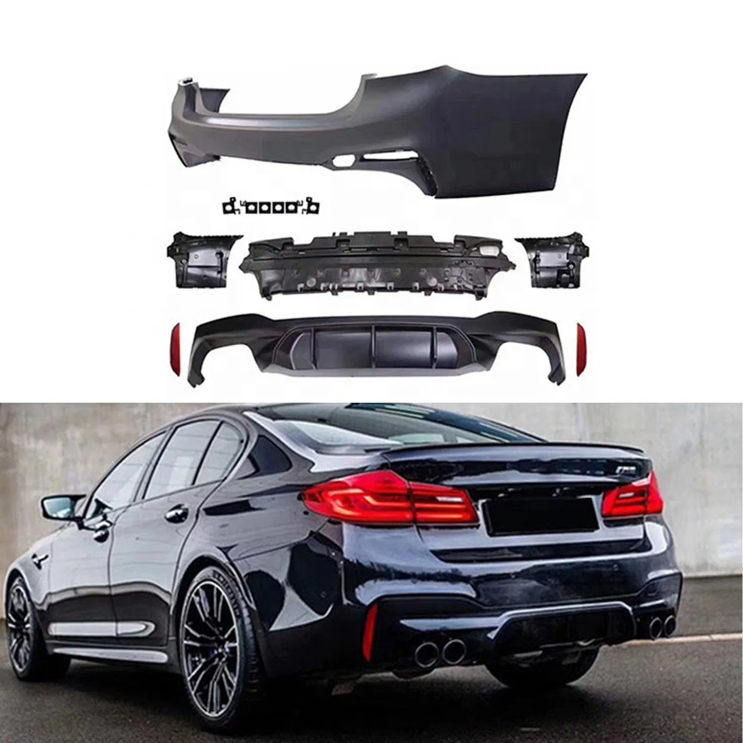 Передний бампер M5 F90 LCI для BMW 5 серии G30/G38