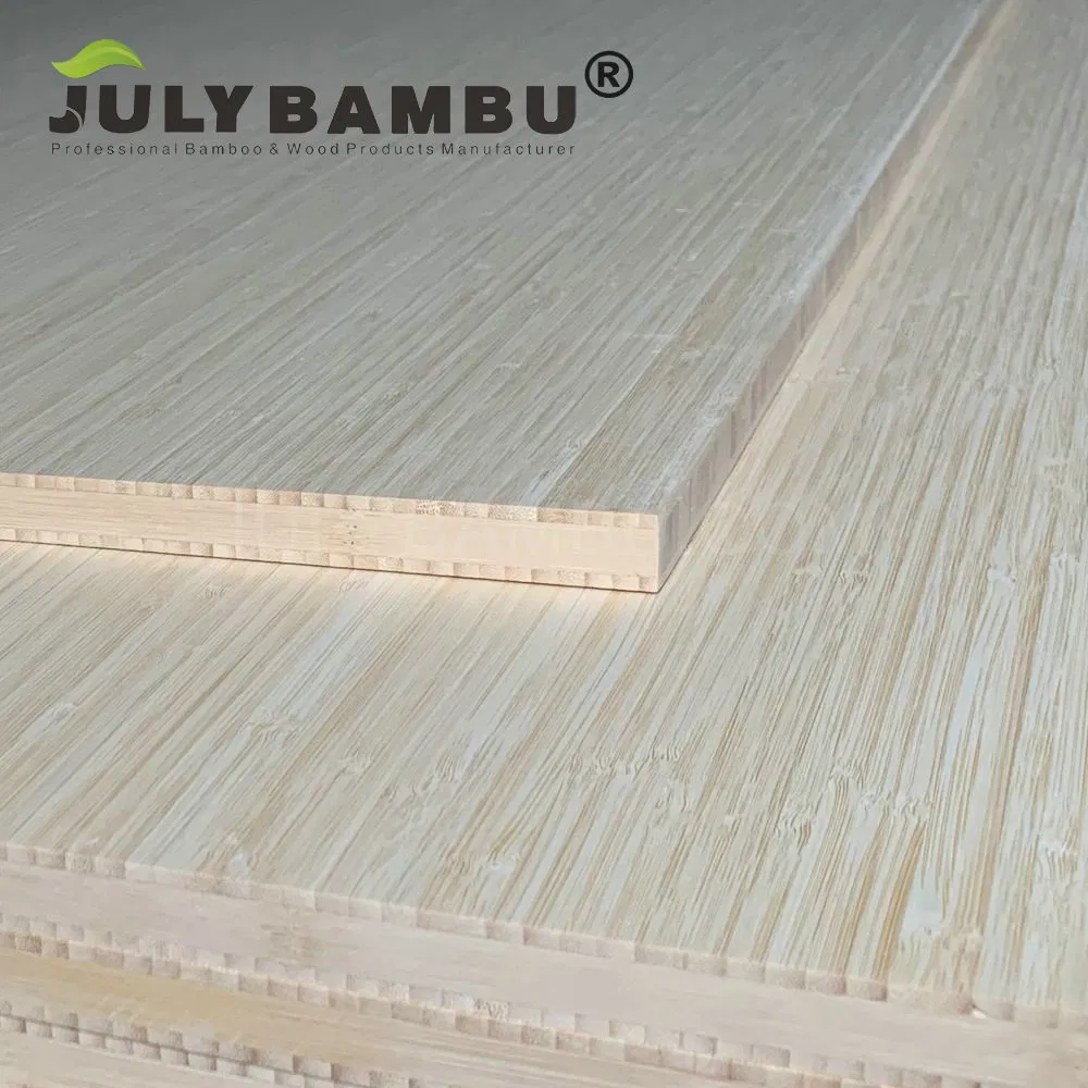 Natural Vertical 3 Ply 19mm Bamboo Plywood Sheets 1/4 for Cutting Board