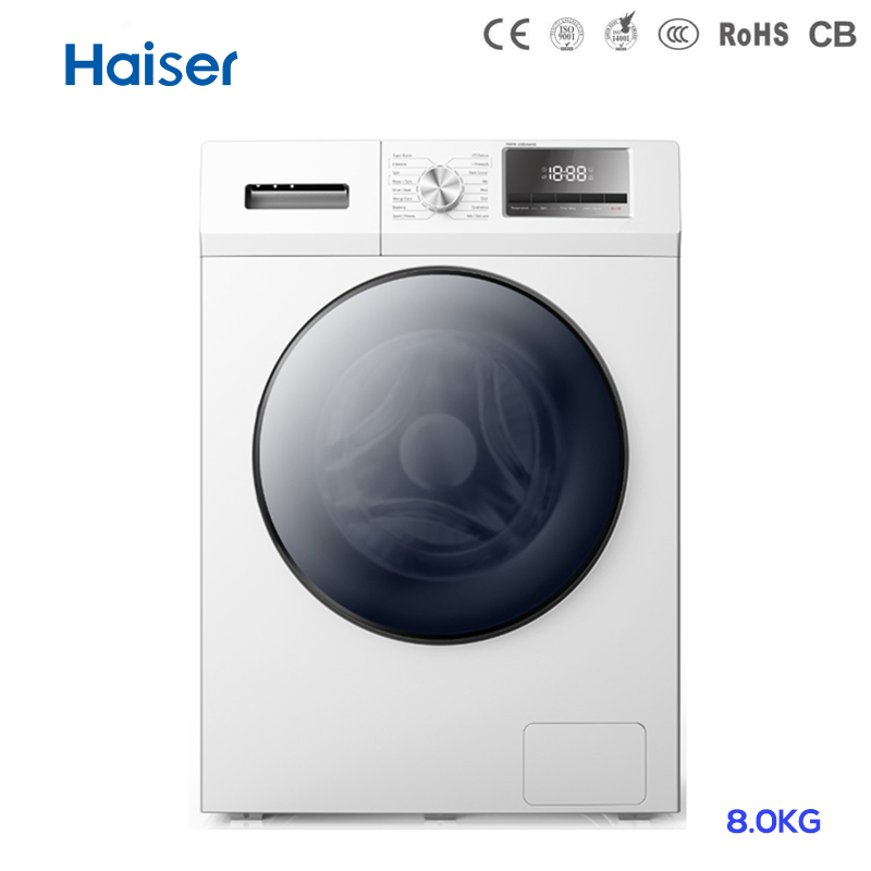 LED Display 8kg Front Loading Washer with Inverter Motor