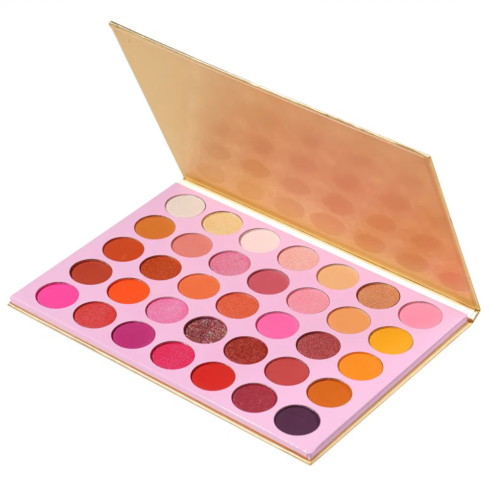 35 Color Eye Shadow Tray Golden Onion Powder Flash Eye Shadow Box