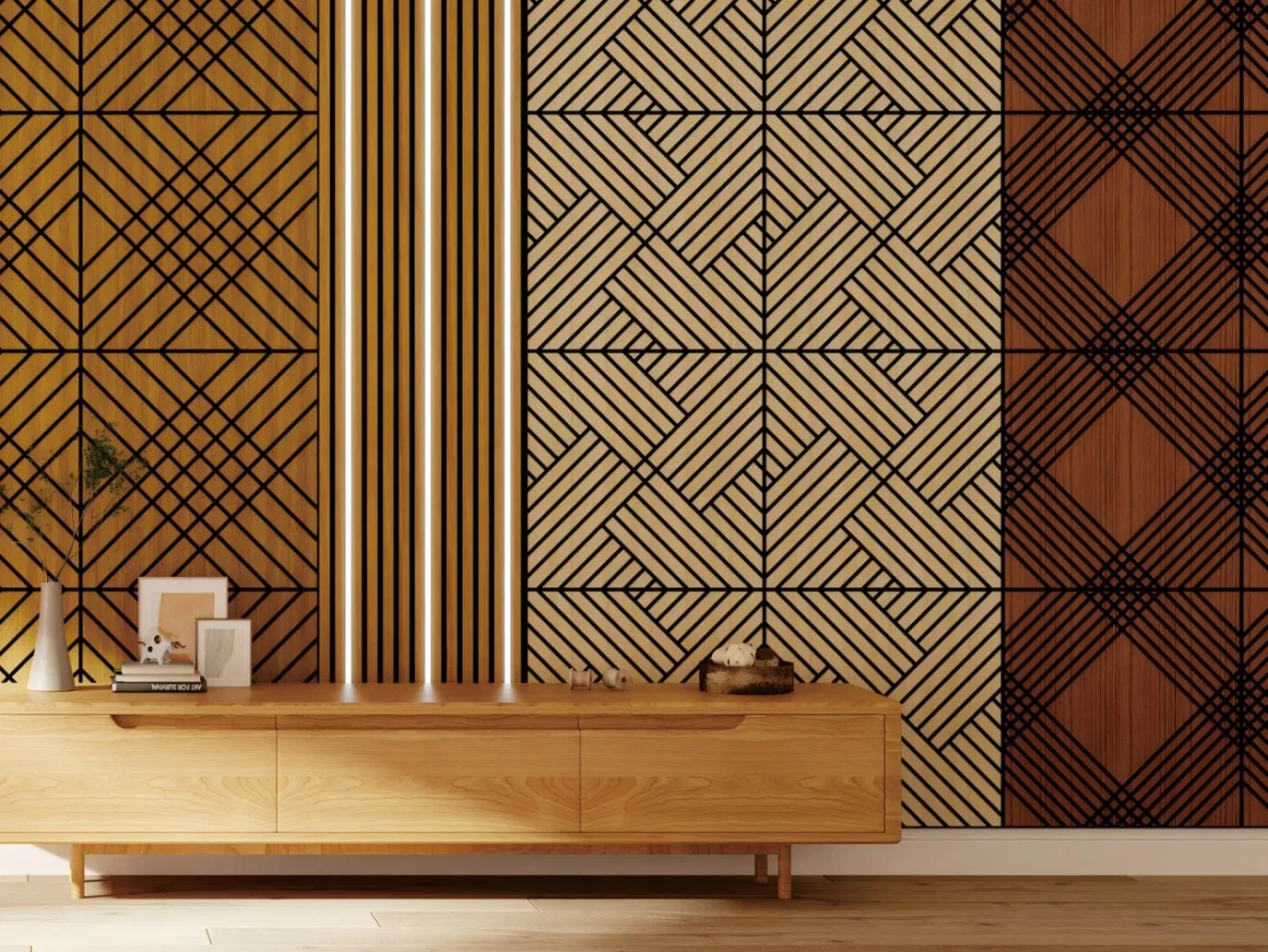 Custom Size Wood Panel for Wall Covering OEM Factory