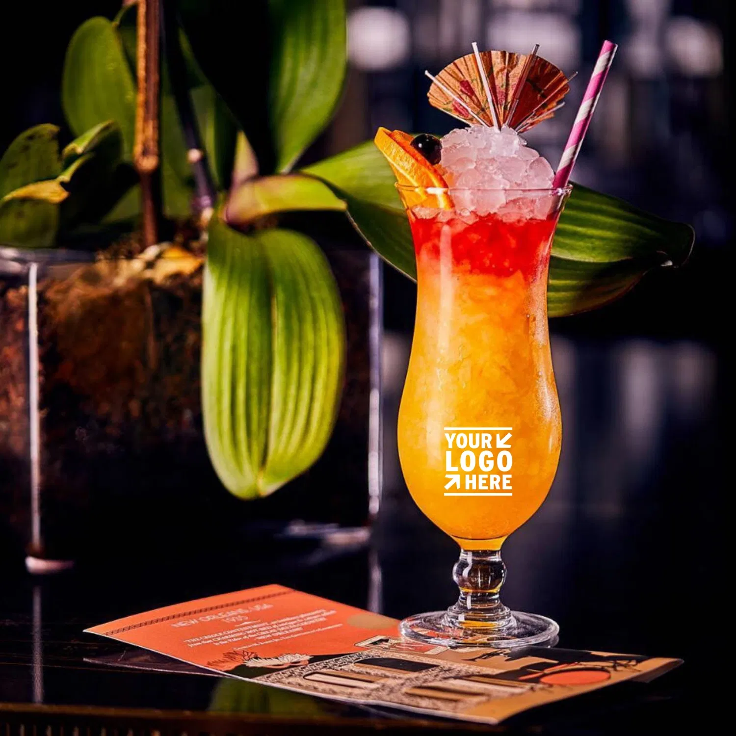 Hurricane Glass Cups for Juices, Cocktails, Full-Bodied Beer, Tropical Drinks, Water, Beverages