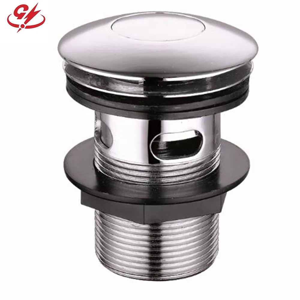 Plastic Nut Basin Pop up Brass Basin Drain with Round Mushroom Cap