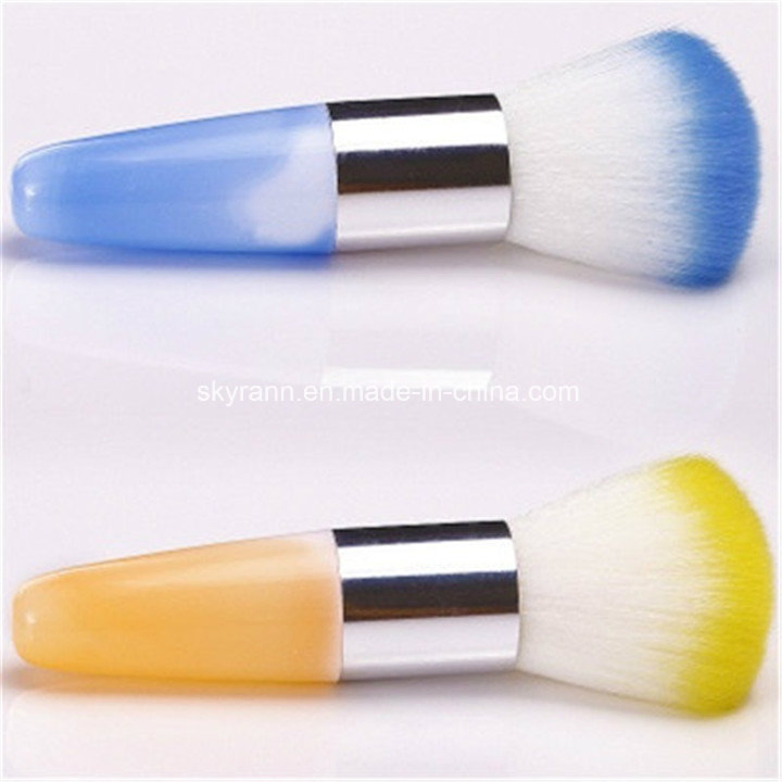 Hot Sale Manicure Tools Nail Art Dust Cleaning Makeup Brush Powder Brush Colorful Soft Hair Nail Painting Brush