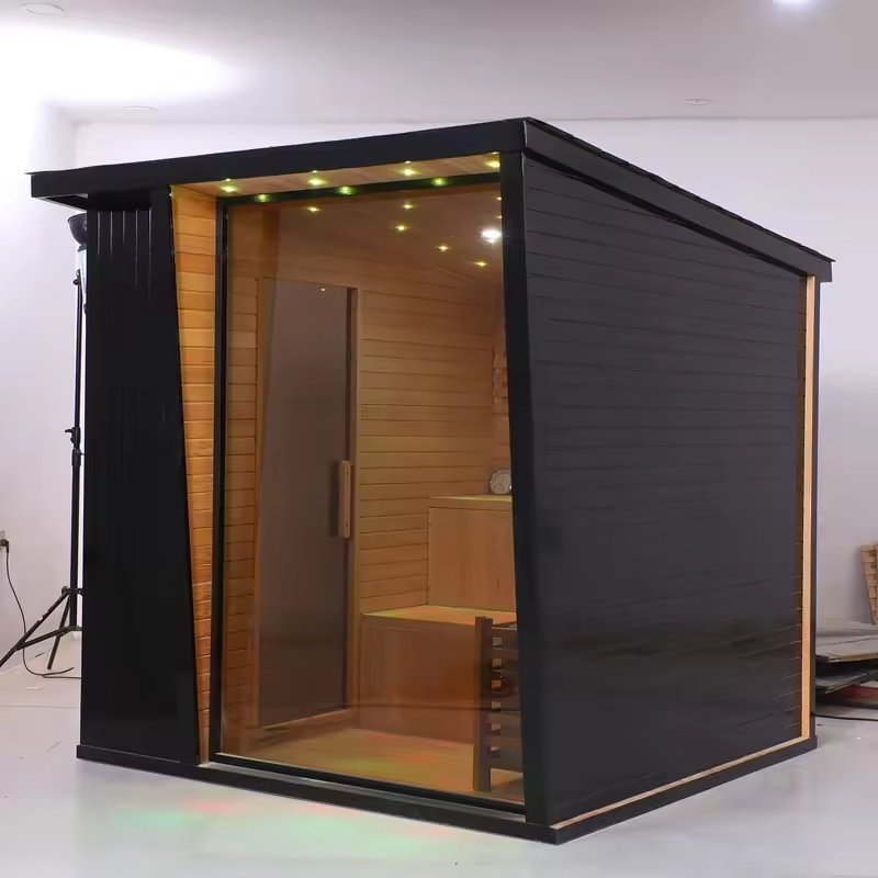 Premium Customizable Outdoor Sauna for 4-6 People, Perfect for Relaxation