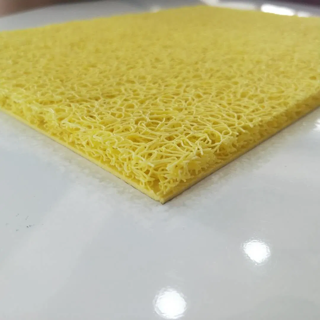 China Factory Supply Top Quality Black Color 12mm Plastic Home Decoration PVC Vinyl Kitchen Mat with Cushion Design