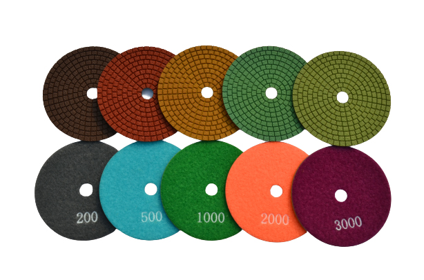 Production of 5-Step Stone Polishing Pads
