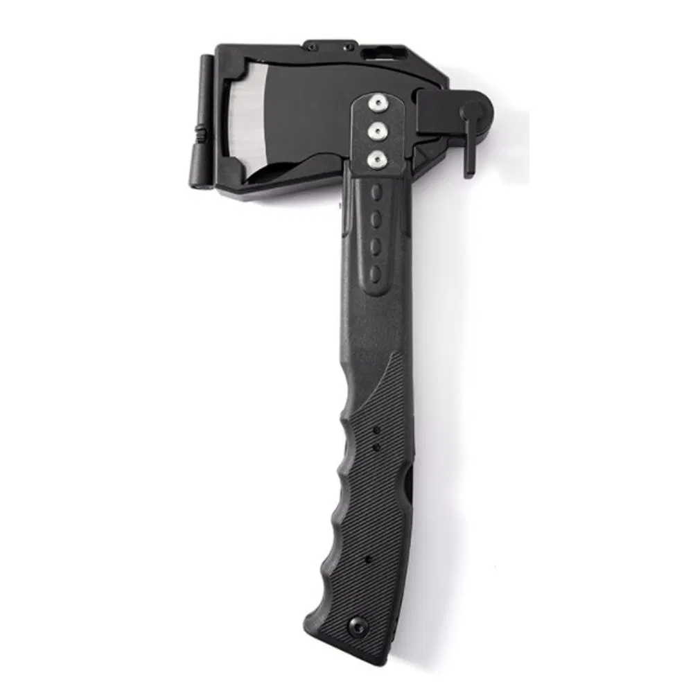 Multifunctional Hammer Head Survival Tactical Camping Hatchet with Whistle for Outdoor Hiking