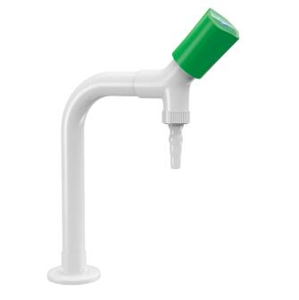 Лабораторный кран с одним рычагом и качающимся изливом