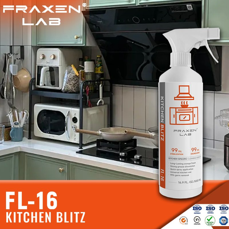 Private Label Home Cleaning Spray Powerful Kitchen Cleaning Chemical Agent Oil Range Hood Stain Remover Oil Degreasing Cleaner Household Cleaning Product