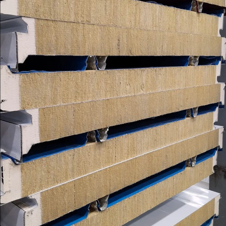 PU Rock Wool Glass Wool Wall Roof Sandwich Panels Heat Insultaion