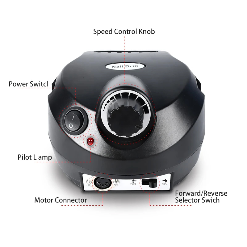 35000rpm Nail Polisher Buffing Manicure Tools 202 Electric Nail Drill
