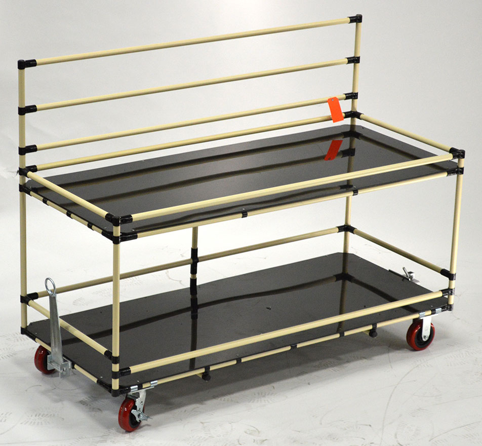 Lean Pipe Joint System for Industrial Hand Trolley Storage Rack Pipe Rack industrial Cart Transfer Tollery Logistics