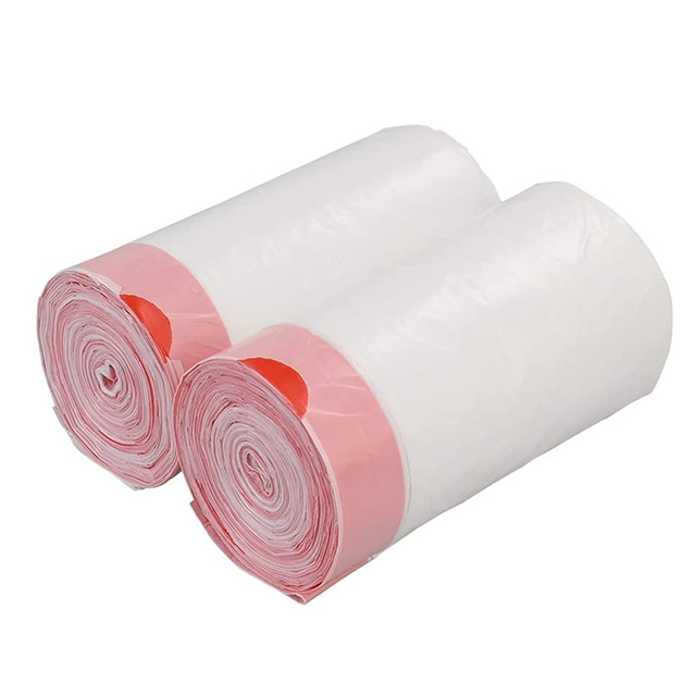 Wholesale Black Disposable Kitchen HDPE Plastic Waterproof Garbage Bag Roll Custom Size Plastic Garbage Trash Bag on Roll for Household Kitchen Car Office