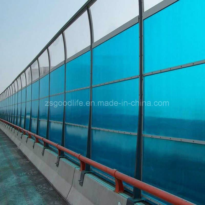 Both Sides UV Protection Polycarbonate Sheet for Sound Barrier for High Speed Way
