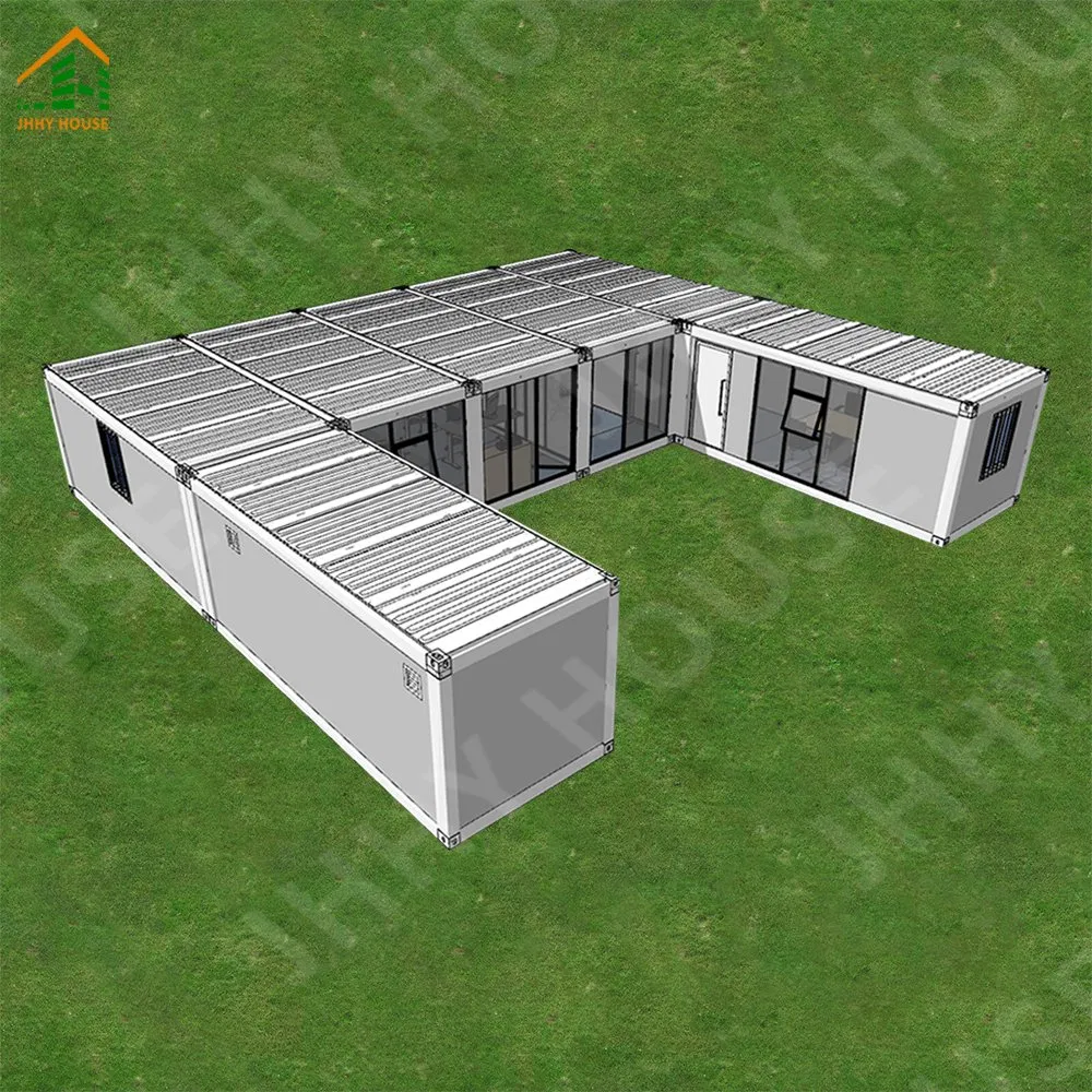 Foldable Prefabricated Homes 20FT Office Folding Container House with Bathroom